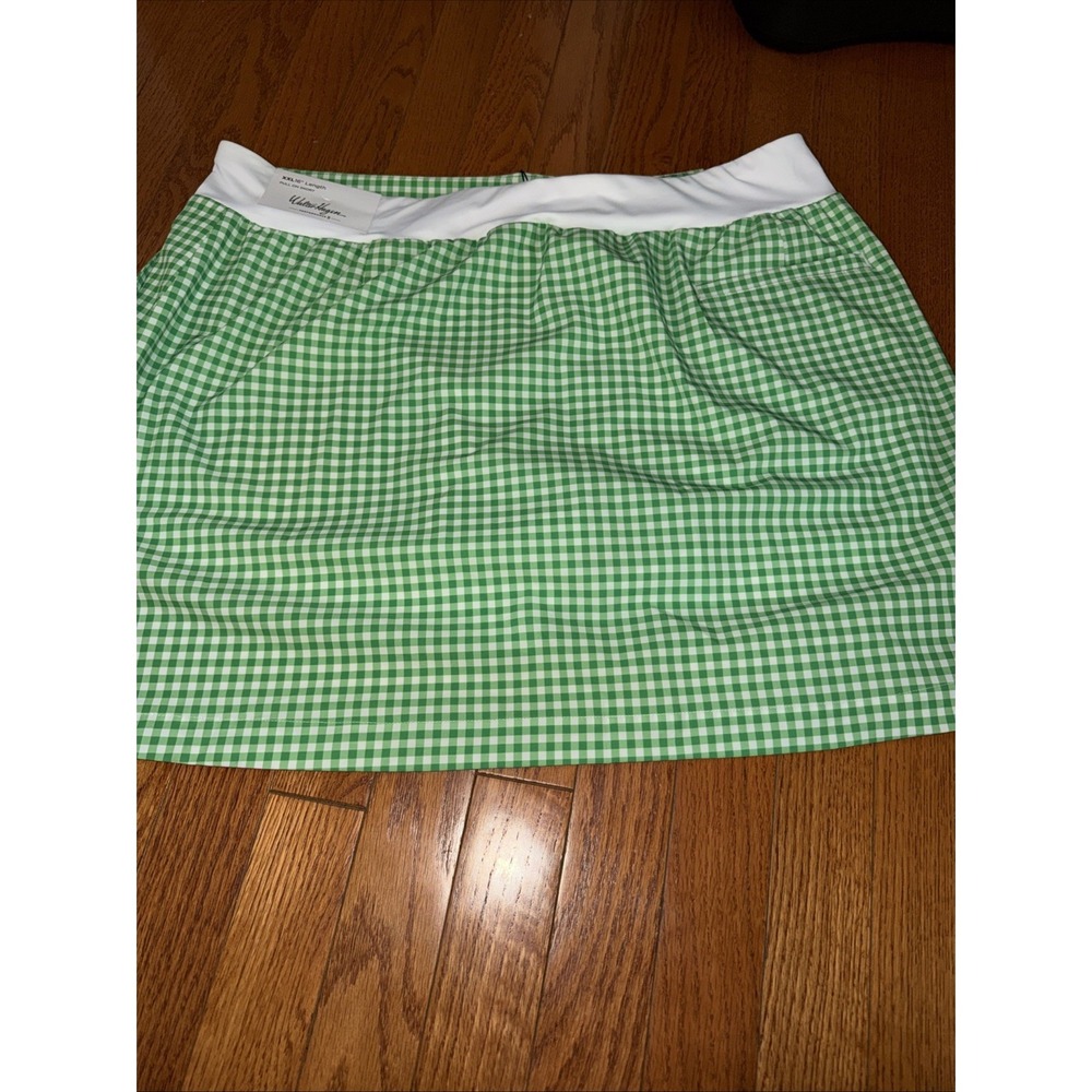 Walter Hagen PII Green Fusion Gingham Lightweight Core Skort 16" XXL - Picture 4 of 5